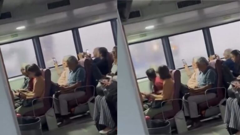 Vídeo mostra barca enfrentando ventania durante travessia na Baía de Guanabara