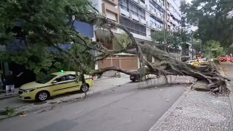 Ventania atinge o Rio de Janeiro