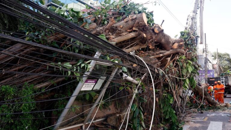 Vendaval mantém milhares de imóveis sem energia em Nova Iguaçu