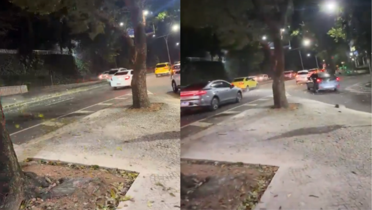 Rajadas de vento superam 60 km/h na Zona Oeste do Rio na noite deste sábado (29)