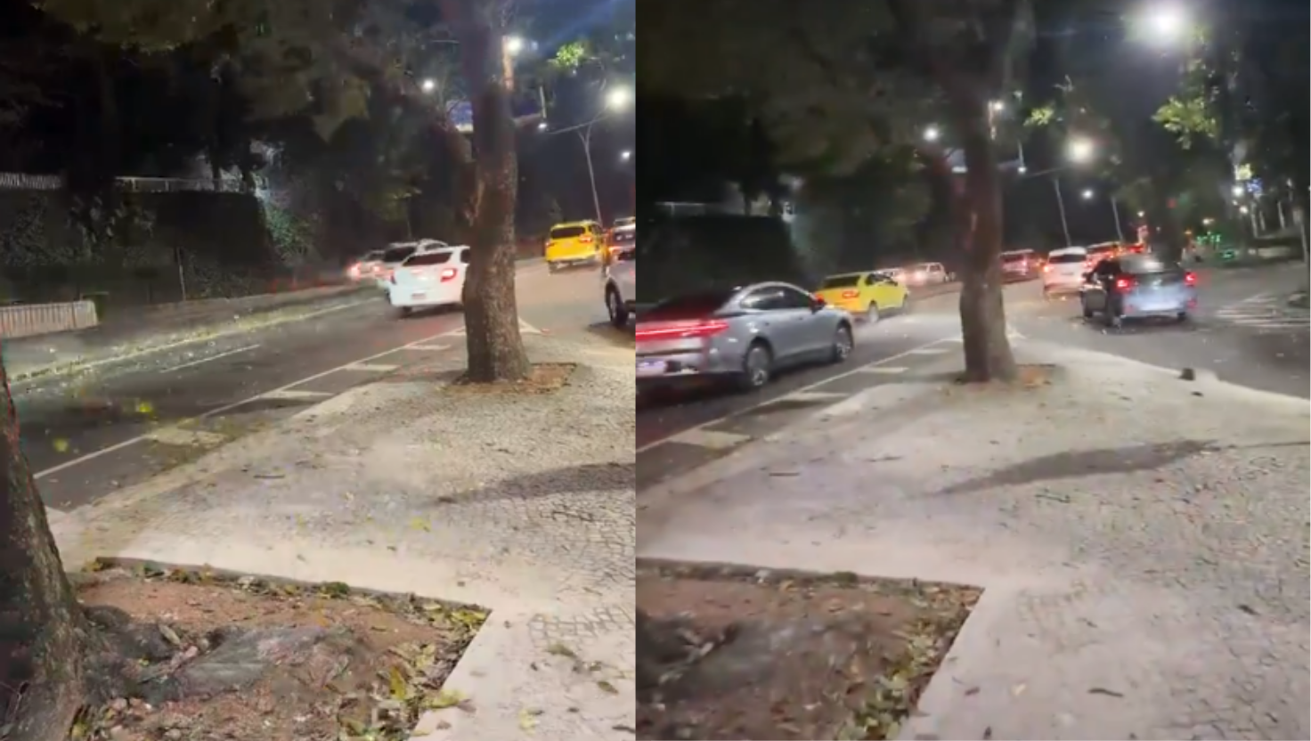 Rajadas de vento superam 60 km/h na Zona Oeste do Rio na noite deste sábado (29)