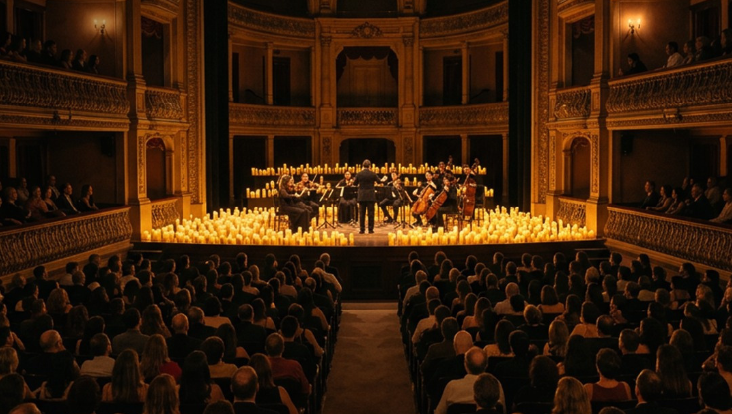 Concerto à luz de velas reúne clássicos do cinema no Rio